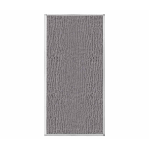 Hush Panel Configurable Cubicle Partition 3' x 6' Slate Fabric